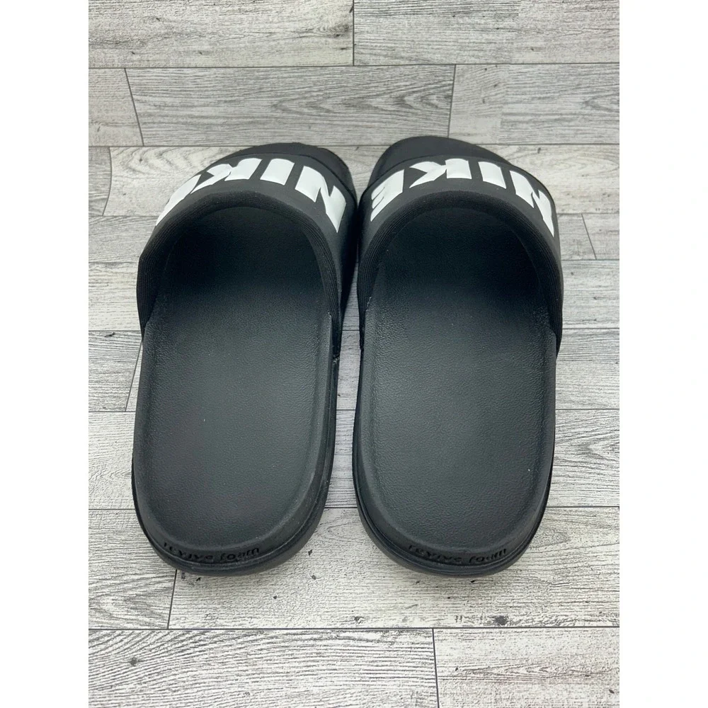 Nike Victori One Men Sz 11 Black White Slide Sandals BQ4639-012 Revive Foam